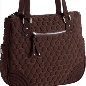 Vera Bradley Espresso Baroque Microfiber Tote
